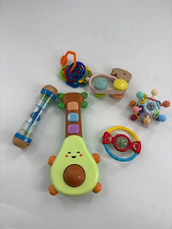 Infant/Toddler/Baby Random Lot Of Baby Toys- Rock-A-Mole Guitar - Picture 1 of 3